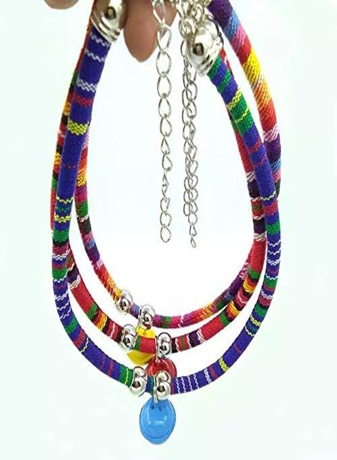 KittuPet طوق كيتو بيت للكلاب، قطعة واحدة، طوق متين للقطط الصغيرة، تصميم عرقي، مريح وقابل للتعديل، طوق للقطط والكلاب مع جرس، مناسب لجميع أنواع السلالات من الكبيرة إلى الكبيرة جدًا، قد يختلف اللون، عبوة من قطعة واحدة - Image 5